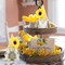 Set of 2 Spring Gnome Figurines with Sunflowers – Handmade Easter & Summer Tiered Tray Decor